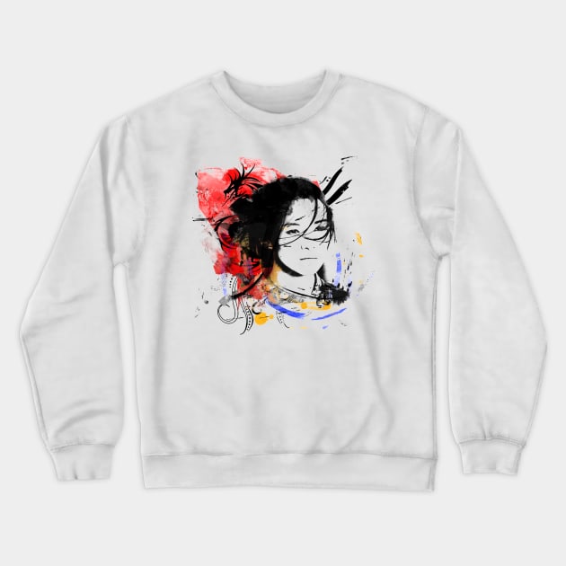 Chinese girl Crewneck Sweatshirt by vivalarevolucio